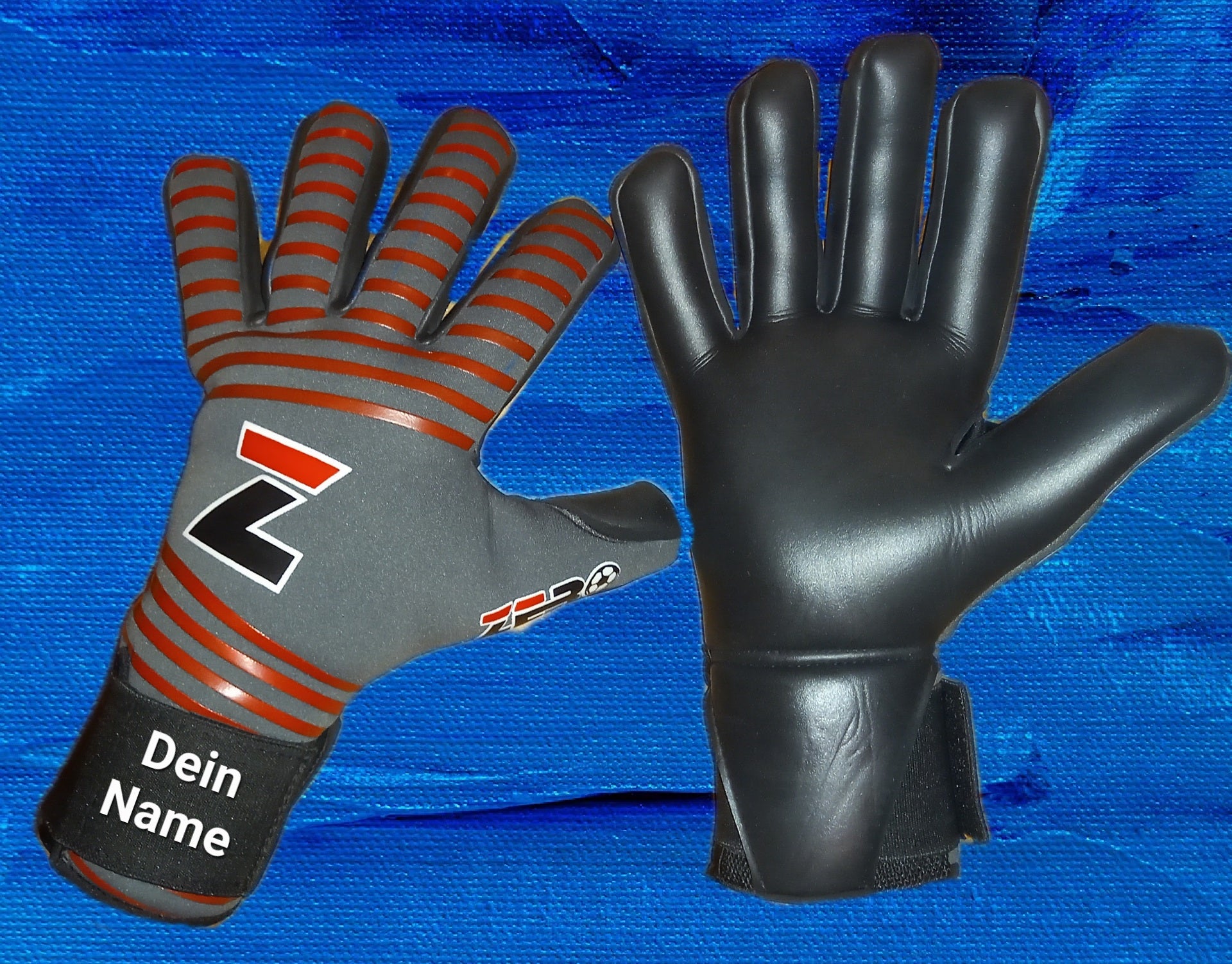 Handschuhe GRAU/ROT